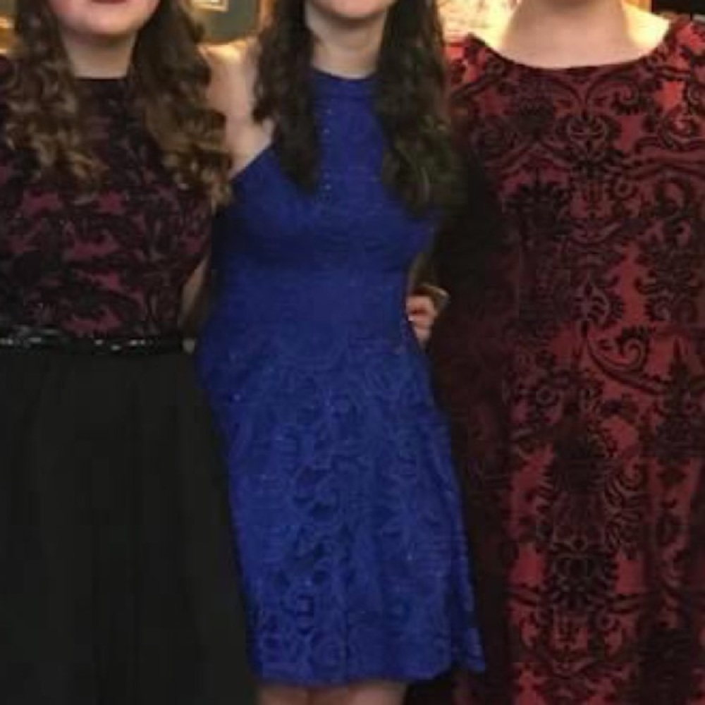 Blue Sparkly Formal Dress
